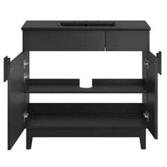 Miles Black 36" Bathroom Vanity - Ornate Home