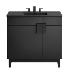 Miles Black 36" Bathroom Vanity - Ornate Home