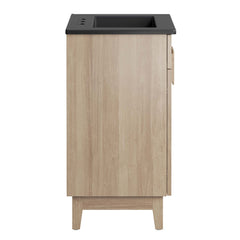 Miles Black/Oak 24" Bathroom Vanity - Ornate Home
