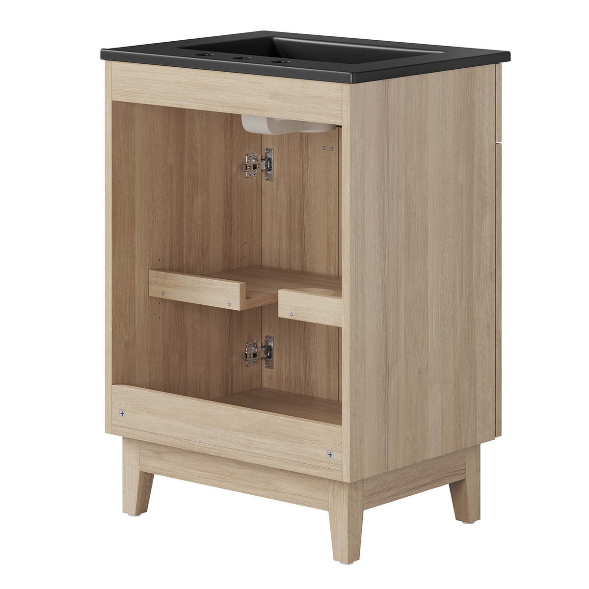 Miles Black/Oak 24" Bathroom Vanity - Ornate Home