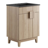 Miles Black/Oak 24" Bathroom Vanity - Ornate Home