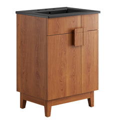 Miles Black/Walnut 24" Bathroom Vanity - Ornate Home