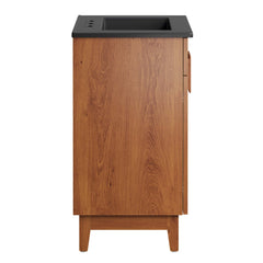 Miles Black/Walnut 24" Bathroom Vanity - Ornate Home