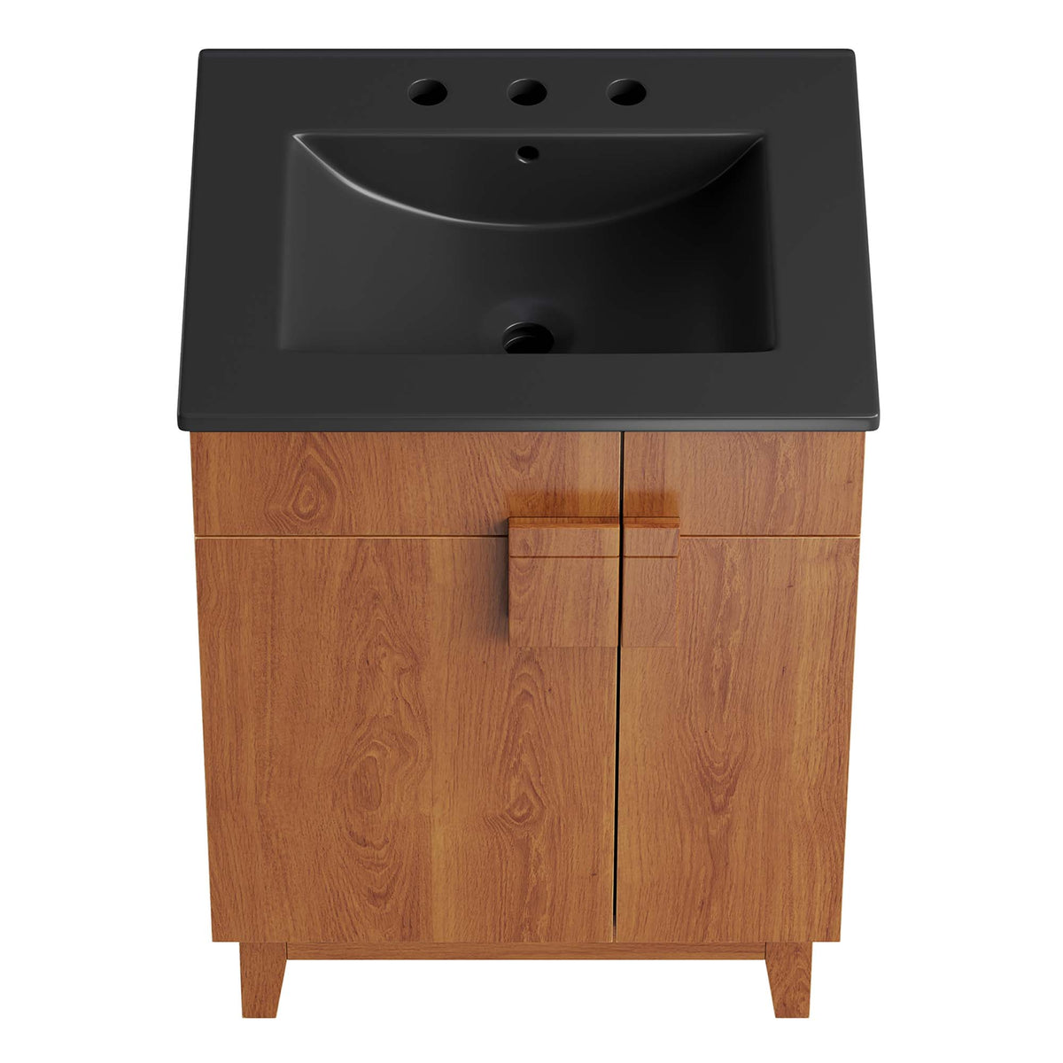Miles Black/Walnut 24" Bathroom Vanity - Ornate Home