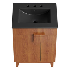 Miles Black/Walnut 24" Bathroom Vanity - Ornate Home