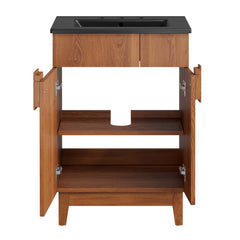 Miles Black/Walnut 24" Bathroom Vanity - Ornate Home