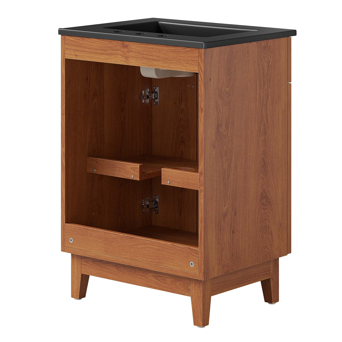 Miles Black/Walnut 24" Bathroom Vanity - Ornate Home