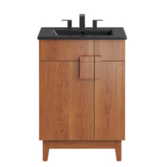 Miles Black/Walnut 24" Bathroom Vanity - Ornate Home