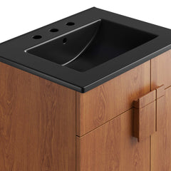 Miles Black/Walnut 24" Bathroom Vanity - Ornate Home