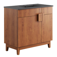 Miles Black/Walnut 36" Bathroom Vanity - Ornate Home