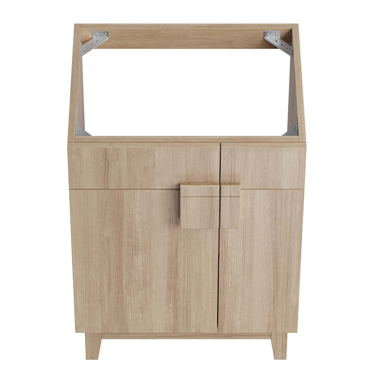 Miles Oak 24" Bathroom Vanity Cabinet (Sink Basin Not Included) - Ornate Home