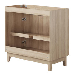Miles Oak 36" Bathroom Vanity Cabinet (Sink Basin Not Included) - Ornate Home