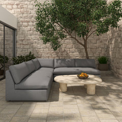 Miles Speckled Light Grey Outdoor Corner - Ornate Home