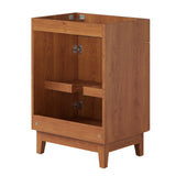 Miles Walnut 24" Bathroom Vanity Cabinet (Sink Basin Not Included) - Ornate Home