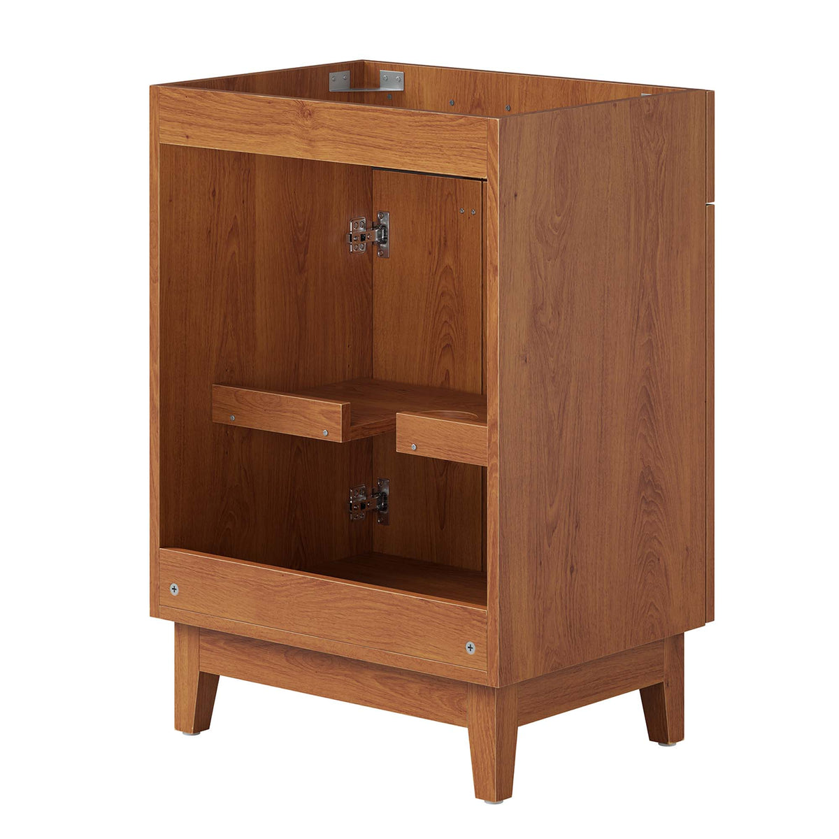 Miles Walnut 24" Bathroom Vanity Cabinet (Sink Basin Not Included) - Ornate Home
