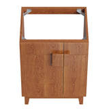 Miles Walnut 24" Bathroom Vanity Cabinet (Sink Basin Not Included) - Ornate Home