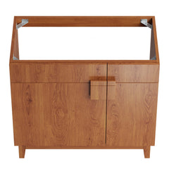 Miles Walnut 36" Bathroom Vanity Cabinet (Sink Basin Not Included) - Ornate Home