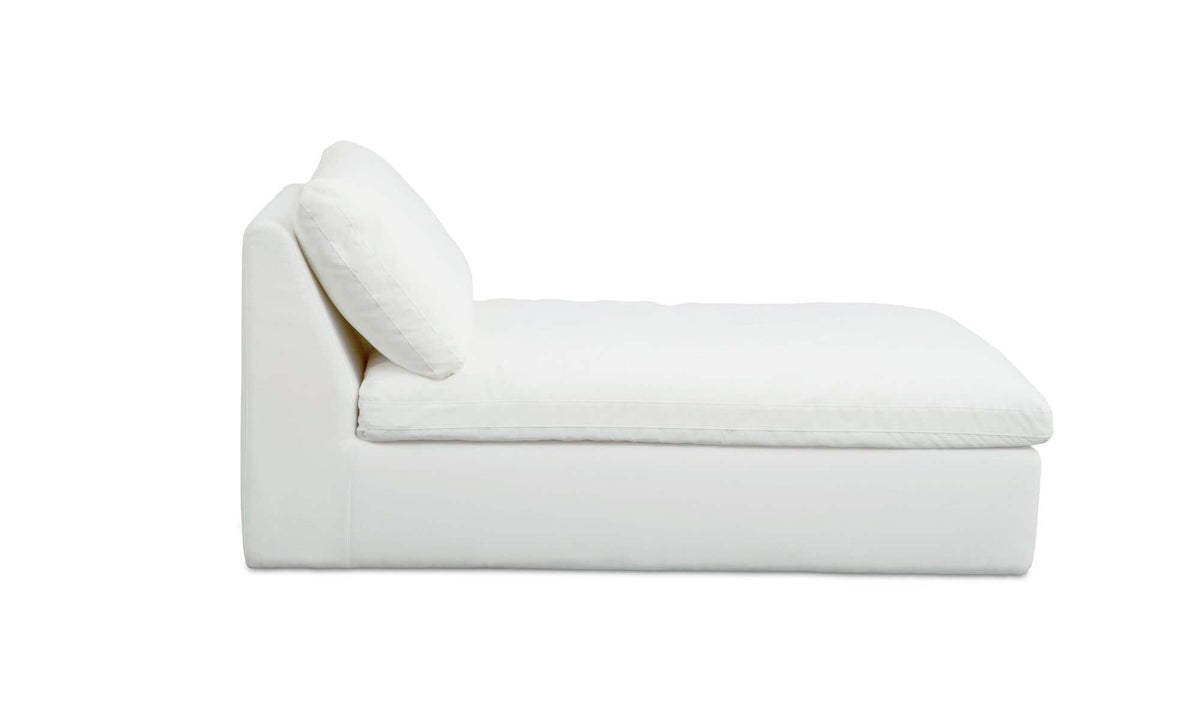 Miles White Outdoor Chaise - Ornate Home