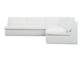 Miles White Outdoor Modular 3 Piece Sectional - Ornate Home