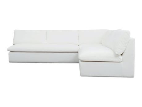 Miles White Outdoor Modular 3 Piece Sectional - Ornate Home