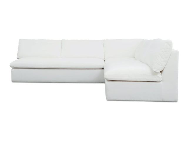 Miles White Outdoor Modular 3 Piece Sectional - Ornate Home