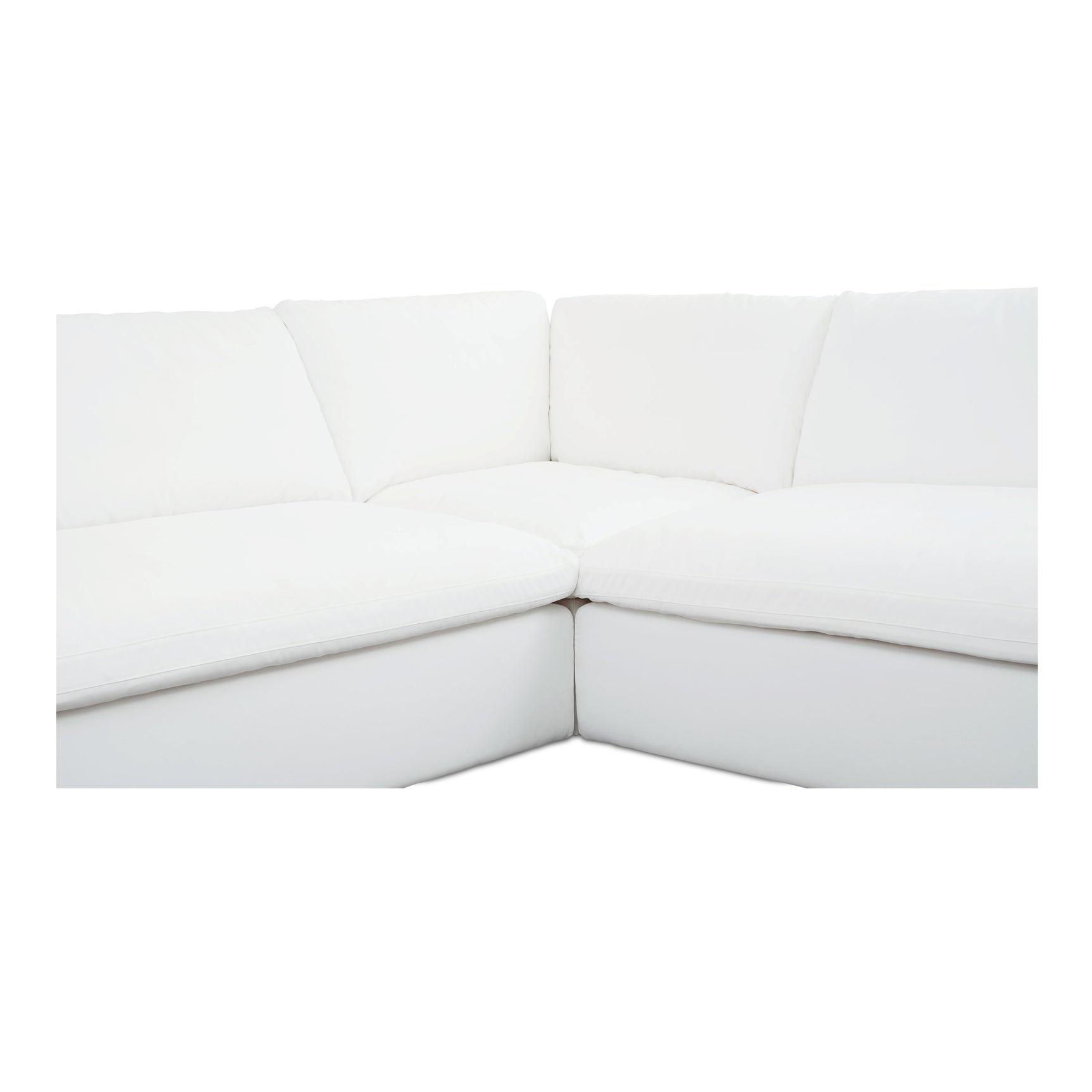 Miles White Outdoor Modular 3 Piece Sectional - Ornate Home