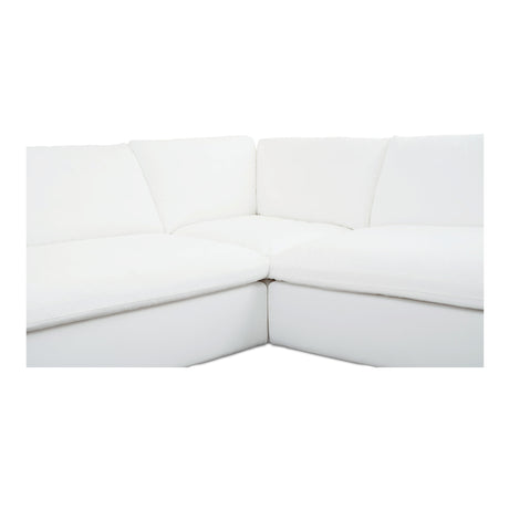 Miles White Outdoor Modular 3 Piece Sectional - Ornate Home