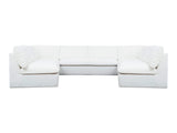 Miles White Outdoor Modular 5 Piece Sectional - Ornate Home