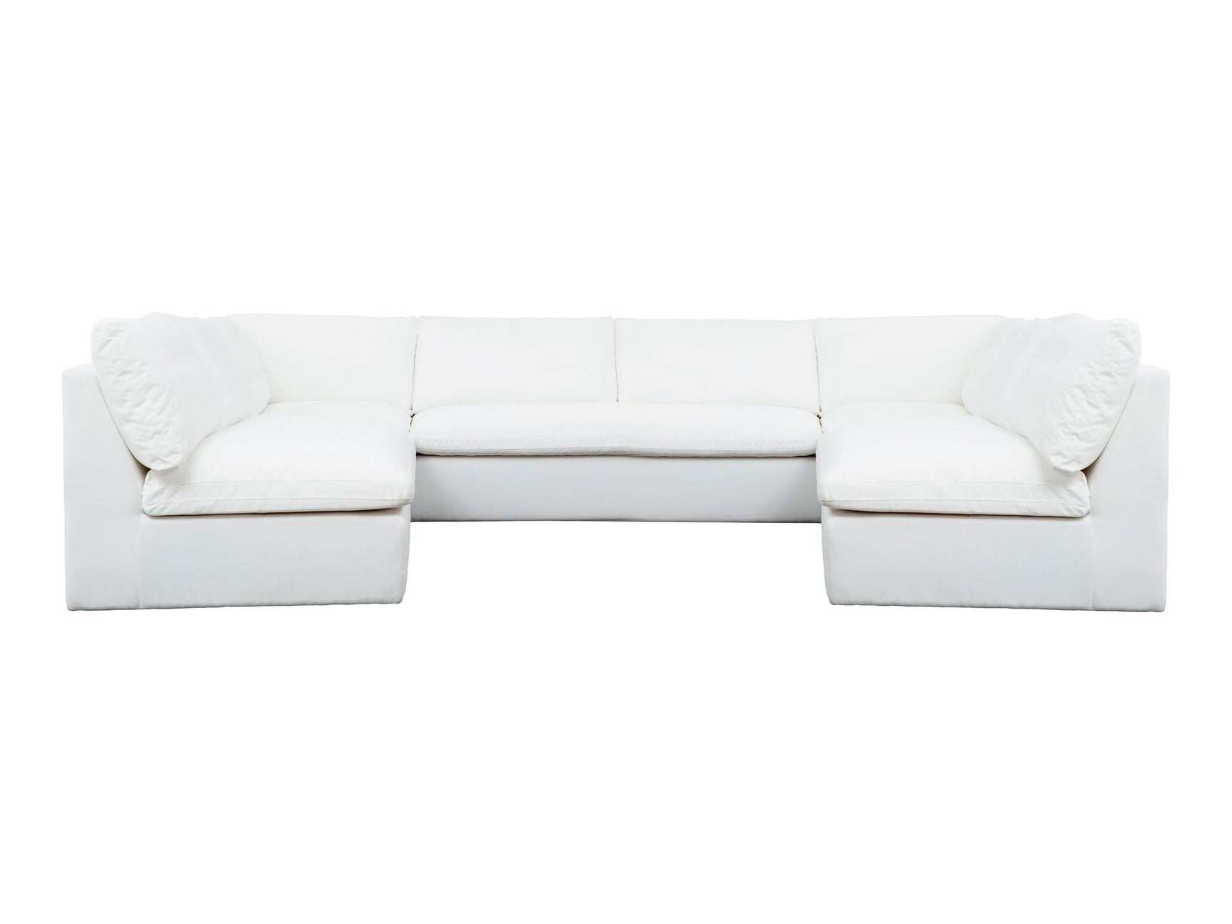 Miles White Outdoor Modular 5 Piece Sectional - Ornate Home