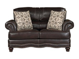 Milford Brown Loveseat - Ornate Home