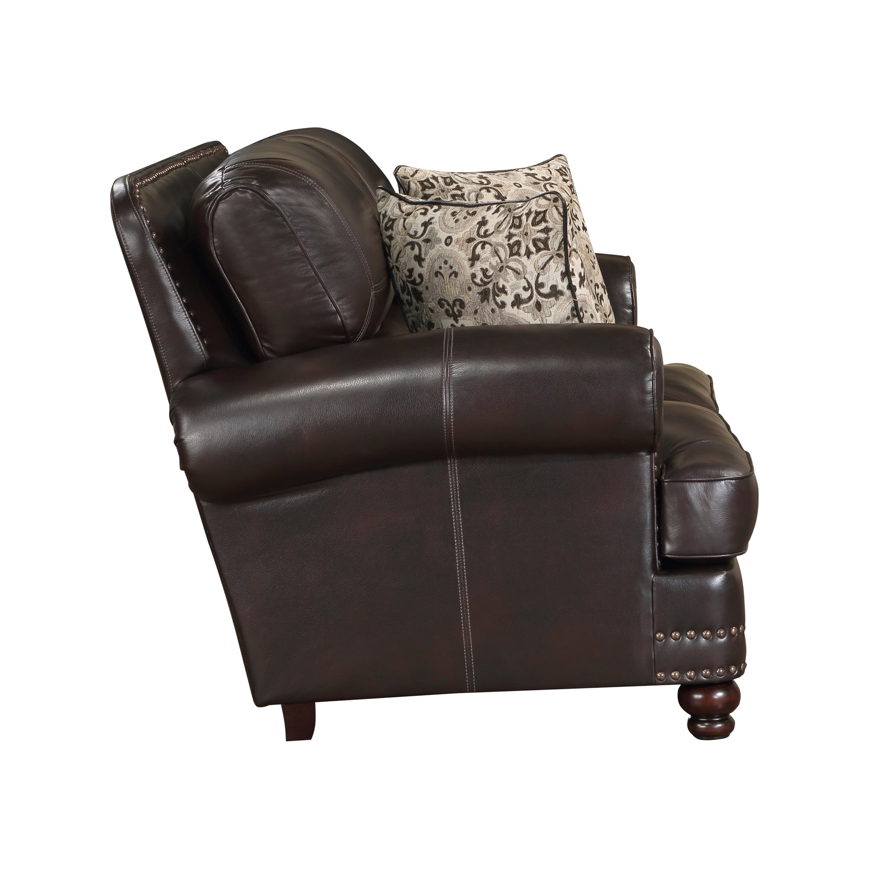 Milford Brown Loveseat - Ornate Home