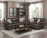 Milford Brown Loveseat - Ornate Home