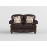 Milford Brown Loveseat - Ornate Home