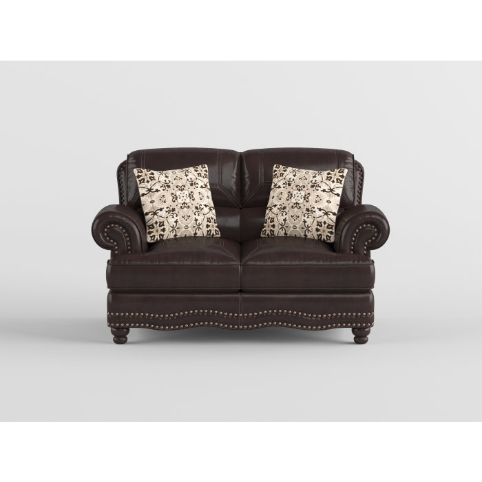Milford Brown Loveseat - Ornate Home
