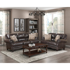 Milford Brown Loveseat - Ornate Home
