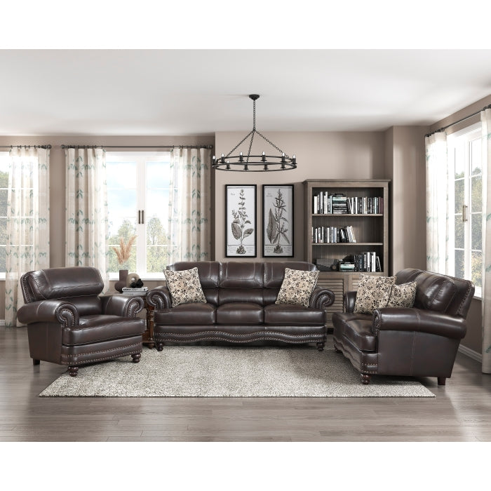 Milford Brown Loveseat - Ornate Home