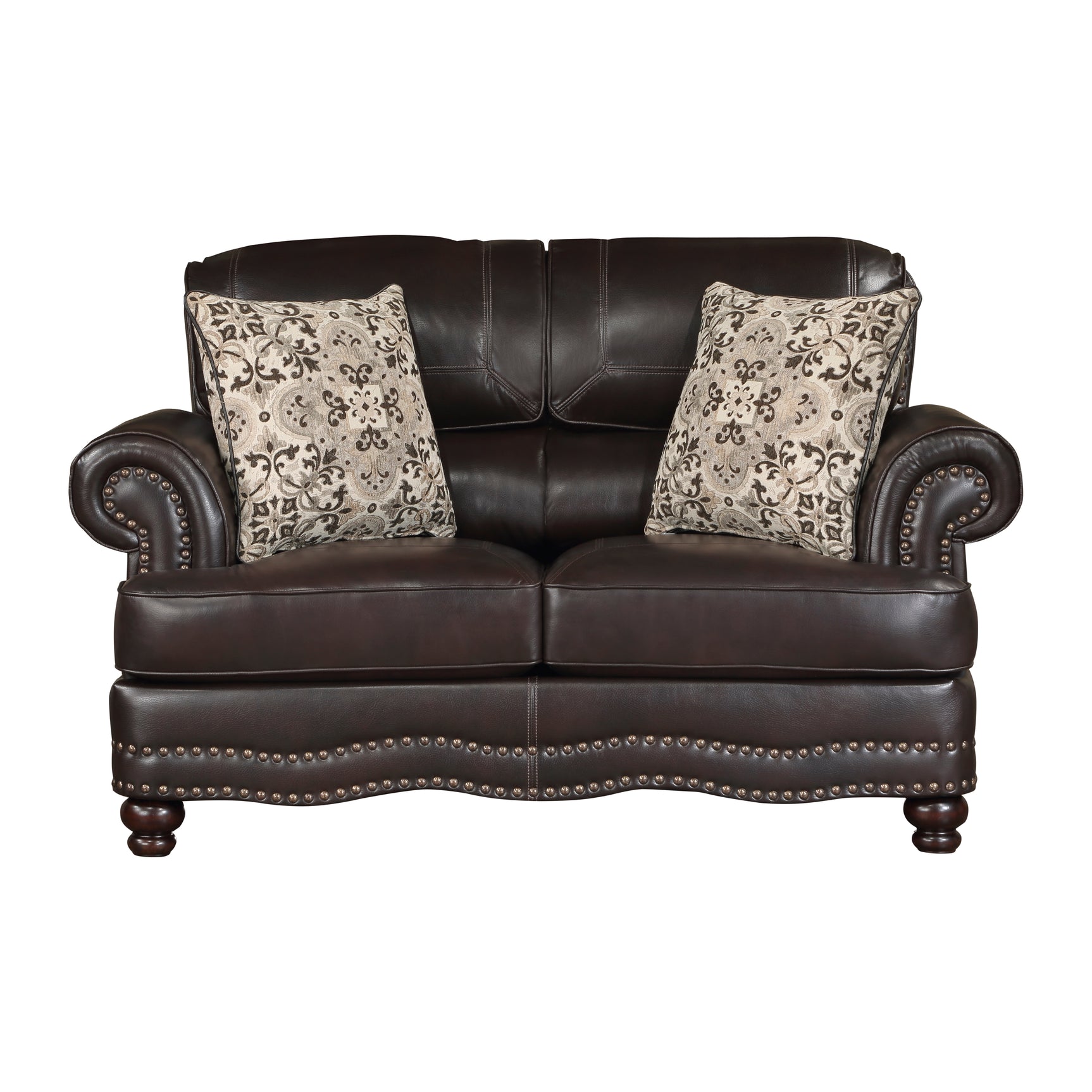Milford Brown Sofa & Loveseat - Ornate Home