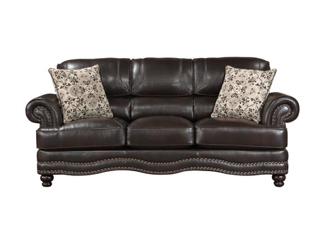 Milford Brown Sofa - Ornate Home