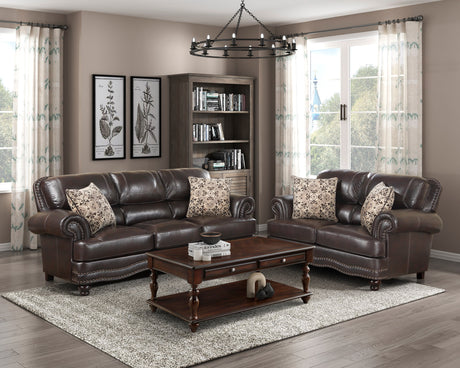 Milford Brown Sofa - Ornate Home
