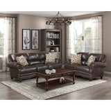 Milford Brown Sofa - Ornate Home
