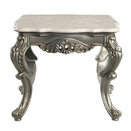 Miliani Antique Bronze End Table - Ornate Home