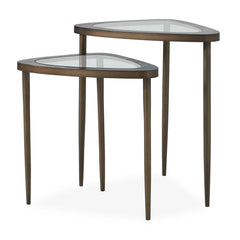 Millar Bronze Curved Nesting Tables (Set of 2) - Ornate Home