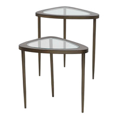 Millar Bronze Curved Nesting Tables (Set of 2) - Ornate Home