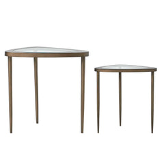 Millar Bronze Curved Nesting Tables (Set of 2) - Ornate Home