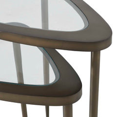 Millar Bronze Curved Nesting Tables (Set of 2) - Ornate Home