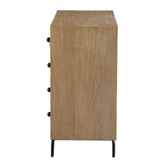 Millard Woodtone Curved 4 Drawer Chest - Ornate Home