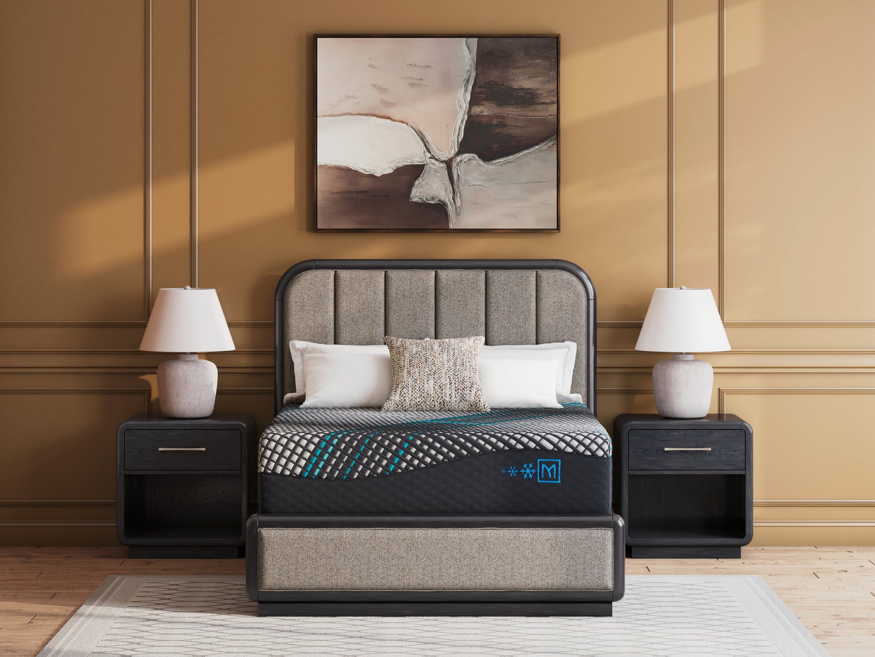 Millennium 2.0 Hybrid 14 Inch Black King Mattress - Ornate Home