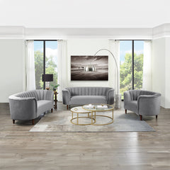 Millephri Gray Loveseat - Ornate Home