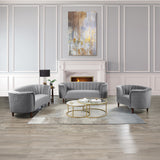 Millephri Gray Loveseat - Ornate Home