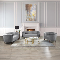 Millephri Gray Loveseat - Ornate Home
